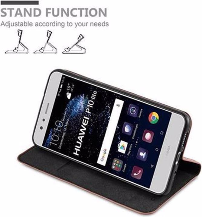 Actual product image Cadorabo Book Invisible Magnet Cover (Huawei P10 Lite)