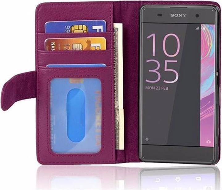 Image du produit Cadorabo Book avec 3 pochettes pour cartes Couverture (Sony Xperia XA)