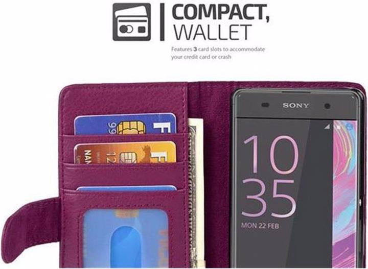 Image du produit Cadorabo Book avec 3 pochettes pour cartes Couverture (Sony Xperia XA)