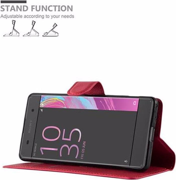 Actual product image Cadorabo Book with stand function cover (Sony Xperia XA)