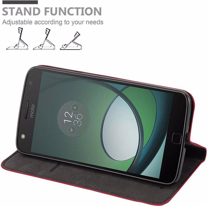 Actual product image Cadorabo Book Invisible Magnet Cover (Motorola Moto Z Play)