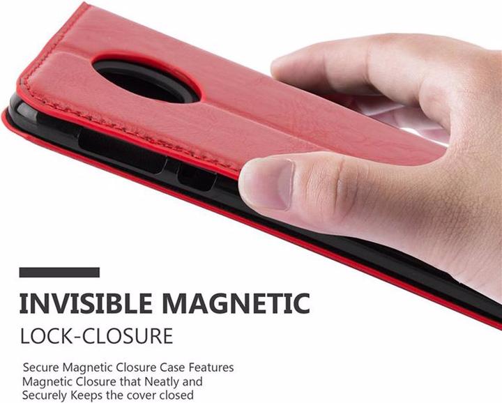 Actual product image Cadorabo Book Invisible Magnet Cover (Motorola Moto Z Play)
