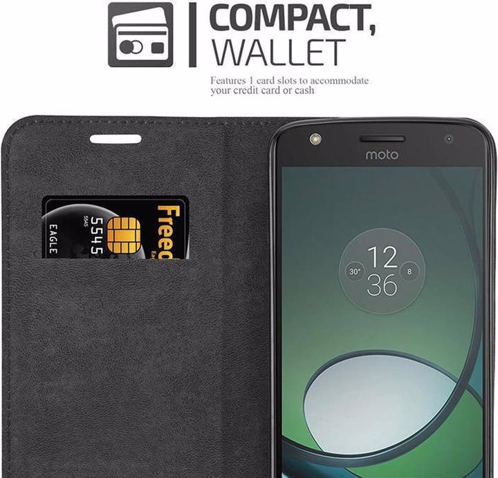 Actual product image Cadorabo Book Invisible Magnet Cover (Motorola Moto Z Play)