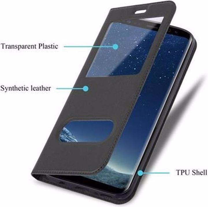 Produktbild Cadorabo Book mit View Doppelfenster Cover (Samsung Galaxy S8+)