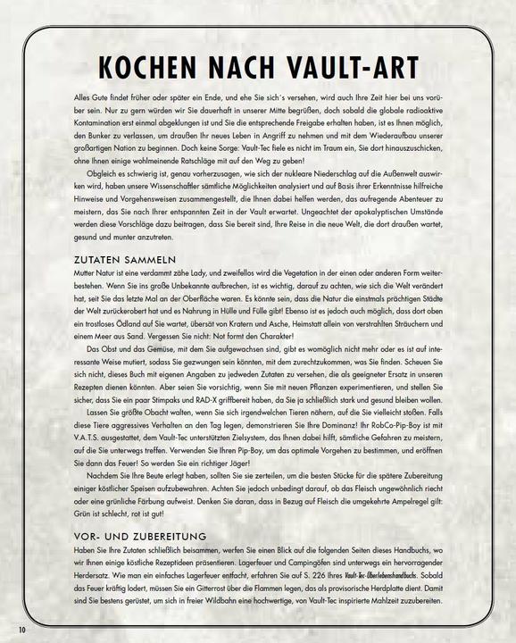 Image du produit Panini Fallout: Das offizielle Kochbuch für Vaultbewohner (Allemand, Victoria Rosenthal, Andreas Kasprzak, 2018)