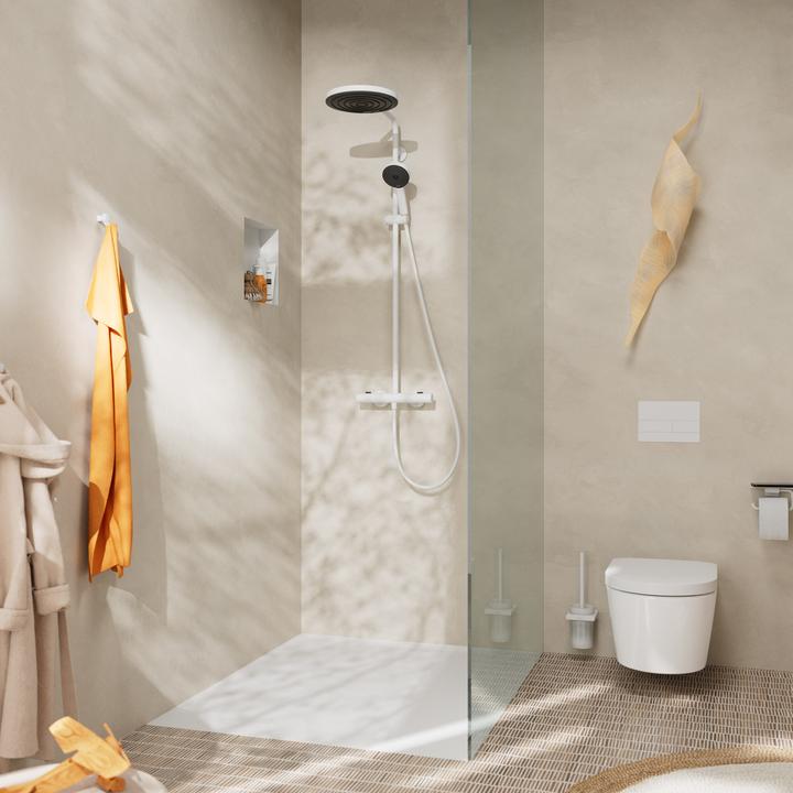 Image du produit hansgrohe Pulsify S Puro Système de douche 260, 1jet, Ecostat Fine, douchette à main 3jet, EcoSmar