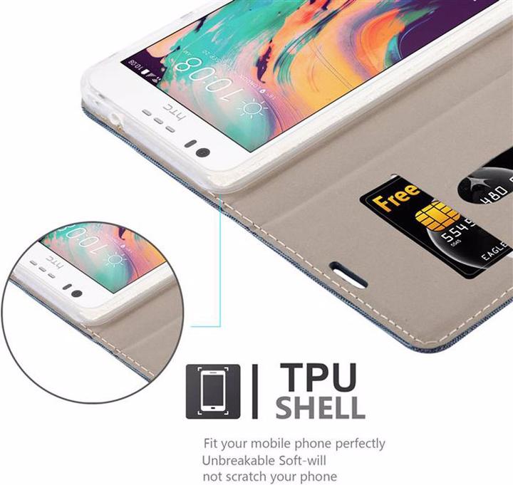 Image du produit Cadorabo Couverture look jeans Book (HTC Desire 10 Style de vie, HTC Desire 825)