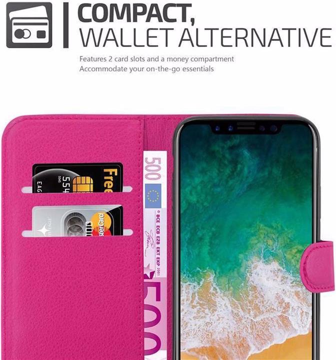 Actual product image Cadorabo Book with stand function cover (Apple iPhone X)