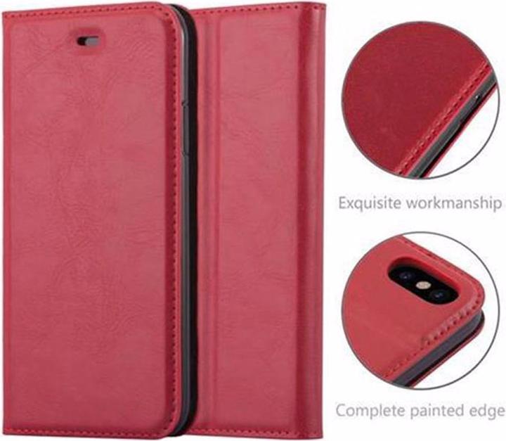 Actual product image Cadorabo Book Invisible Magnet Cover (Apple iPhone X)