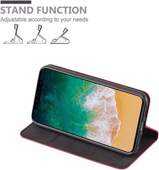 Actual product image Cadorabo Book Invisible Magnet Cover (Apple iPhone X)