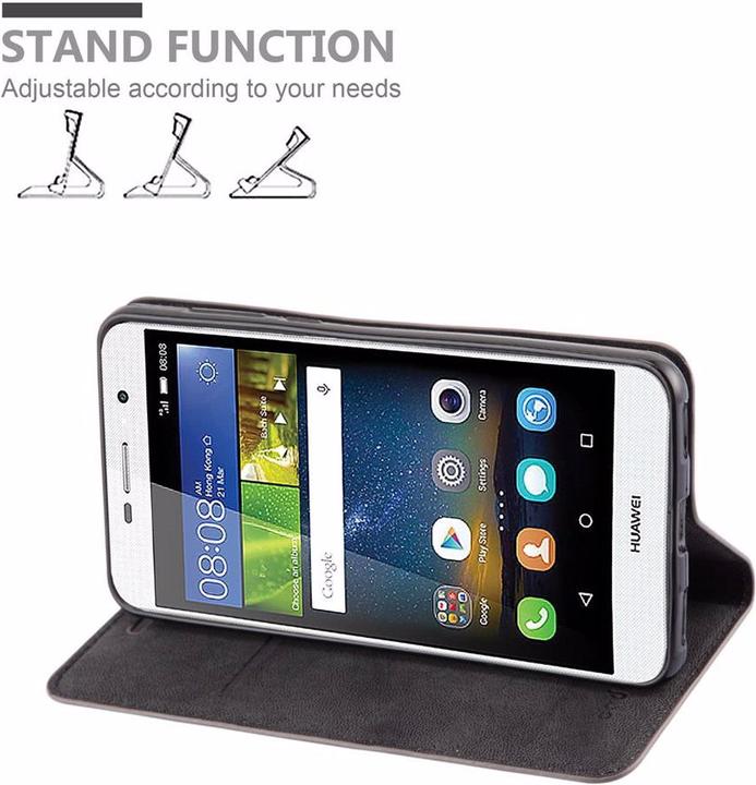 Actual product image Cadorabo Book Invisible Magnet Cover (Huawei Y6 (2017), Huawei Y5 (2017))