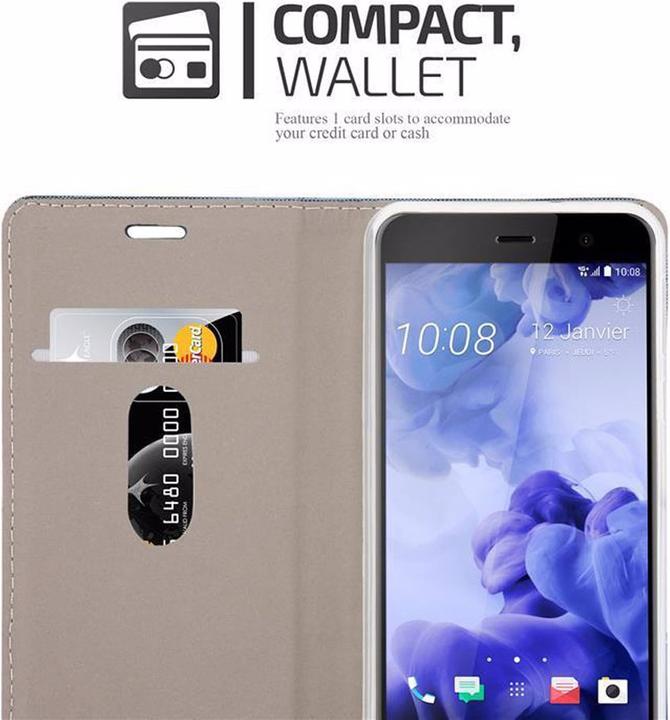 Produktbild Cadorabo Book Jeans Optik Cover (HTC U Play)
