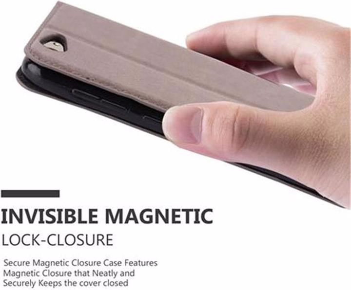 Actual product image Cadorabo Book Invisible Magnet Cover (HTC One A9S)