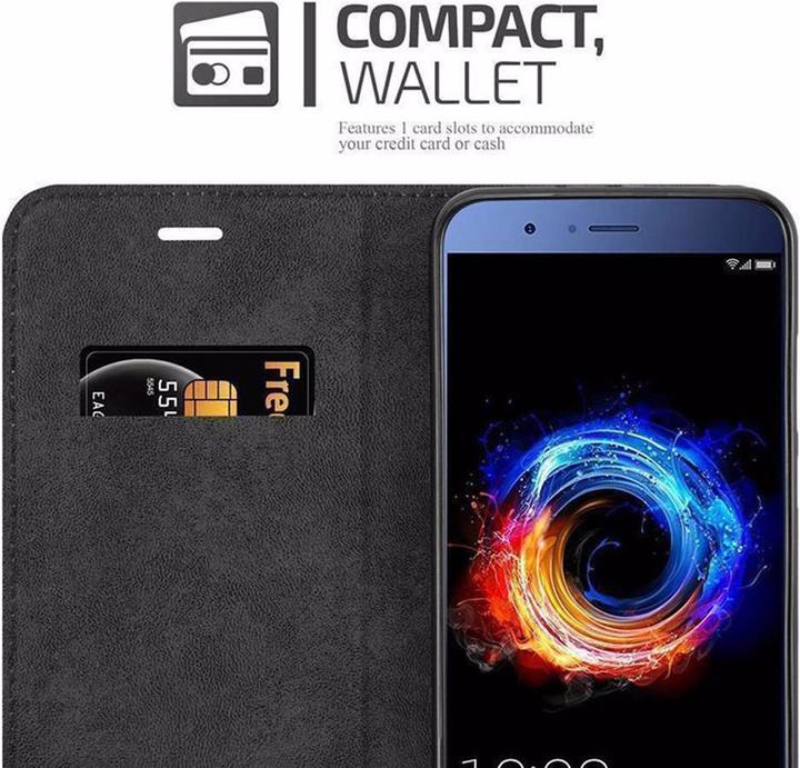 Actual product image Cadorabo Book Invisible Magnet Cover (Honor 8 Pro)