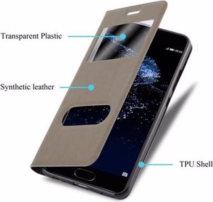 Productafbeelding Cadorabo Boek met Uitzicht Dubbele Raambedekking (Huawei P10)