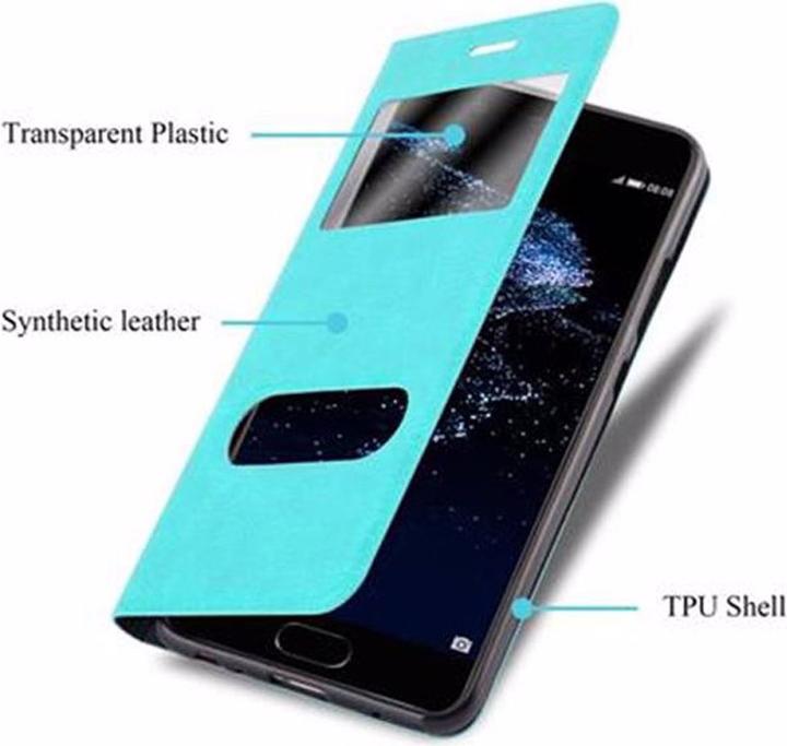 Productafbeelding Cadorabo Boek met Uitzicht Dubbele Raambedekking (Huawei P10)