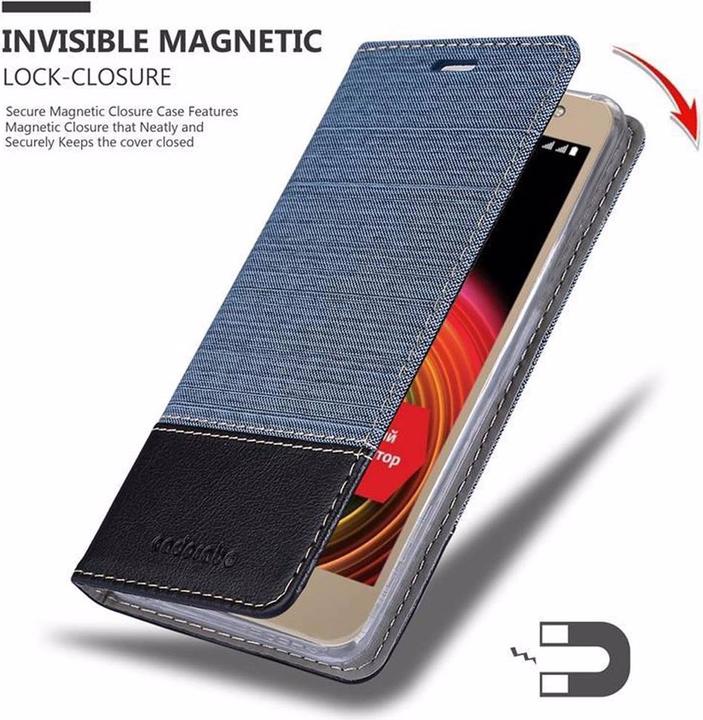 Produktbild Cadorabo Book Jeans Optik Cover (LG X Power 2)