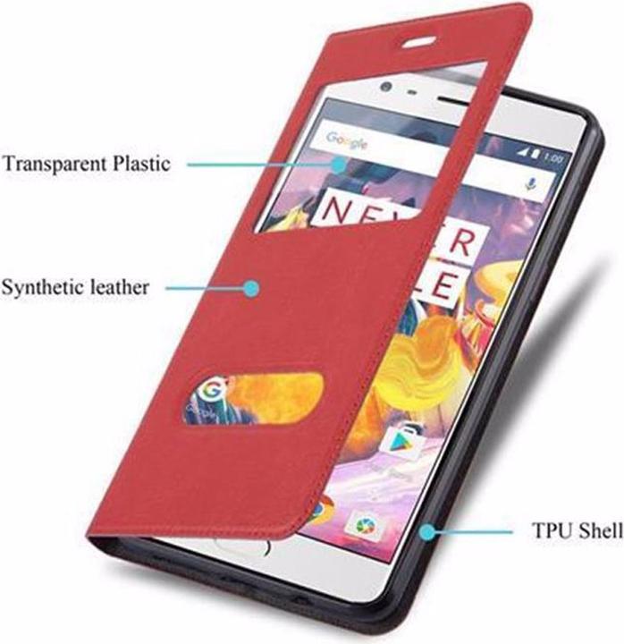 Produktbild Cadorabo Book mit View Doppelfenster Cover (OnePlus 3T)