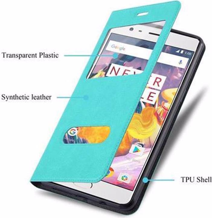 Produktbild Cadorabo Book mit View Doppelfenster Cover (OnePlus 3T)