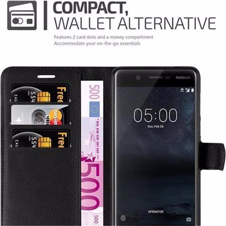 Actual product image Cadorabo Book with stand function cover (OnePlus 5)