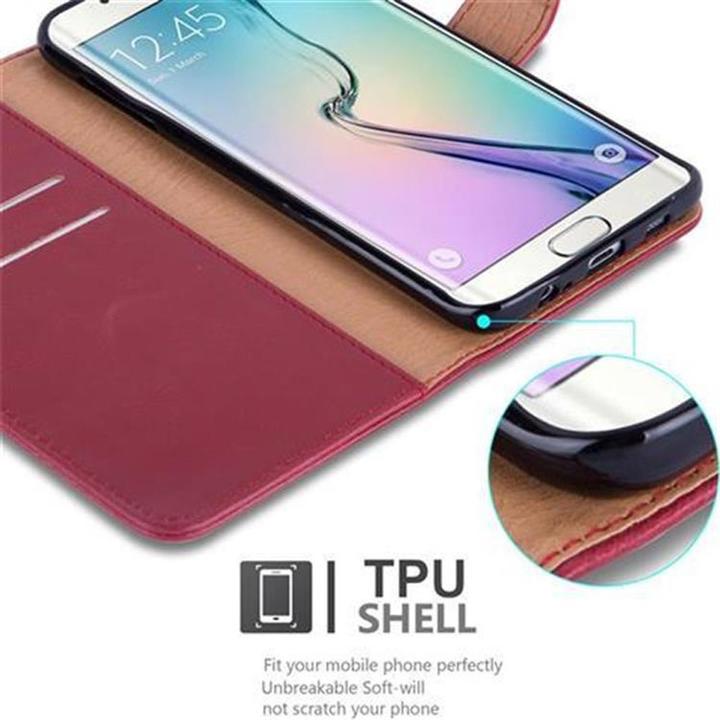 Actual product image Cadorabo Book Luxury Cover (Samsung Galaxy S6 Edge)