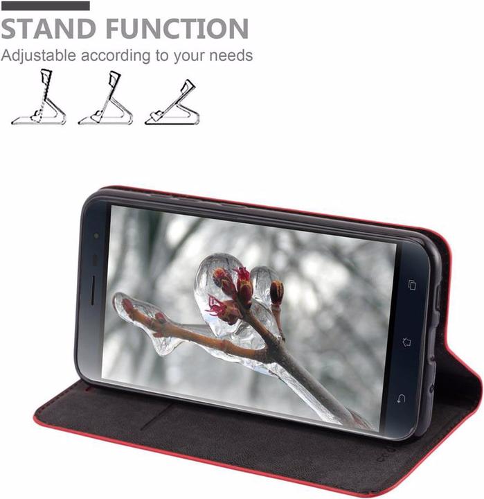 Actual product image Cadorabo Book Invisible Magnet Cover (Asus Zenfone 3)