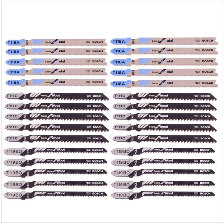Actual product image Bosch Professional Zubehör Jigsaw blade set