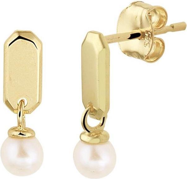 Marie Celeste Overhangers Parel - 3 - Gold (14K Gelbgold)