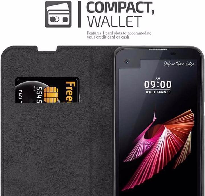 Actual product image Cadorabo Book Invisible Magnet Cover (LG X Screen)