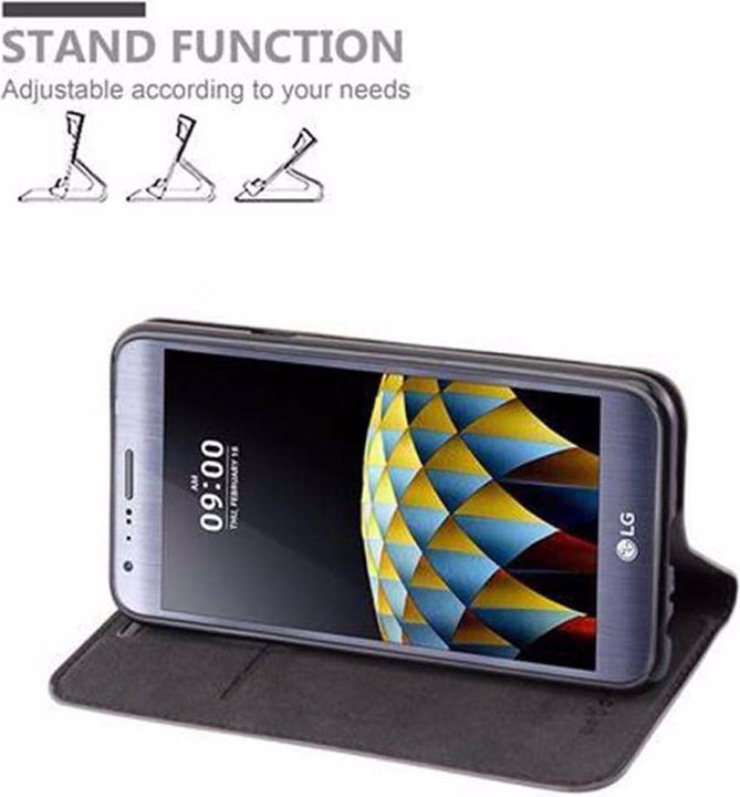Actual product image Cadorabo Book Invisible Magnet Cover (LG X Cam)