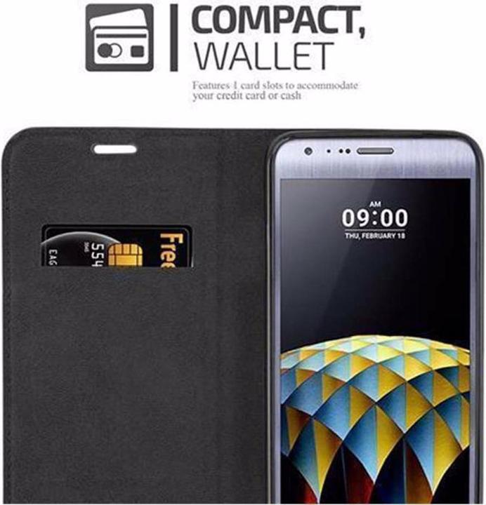 Actual product image Cadorabo Book Invisible Magnet Cover (LG X Cam)