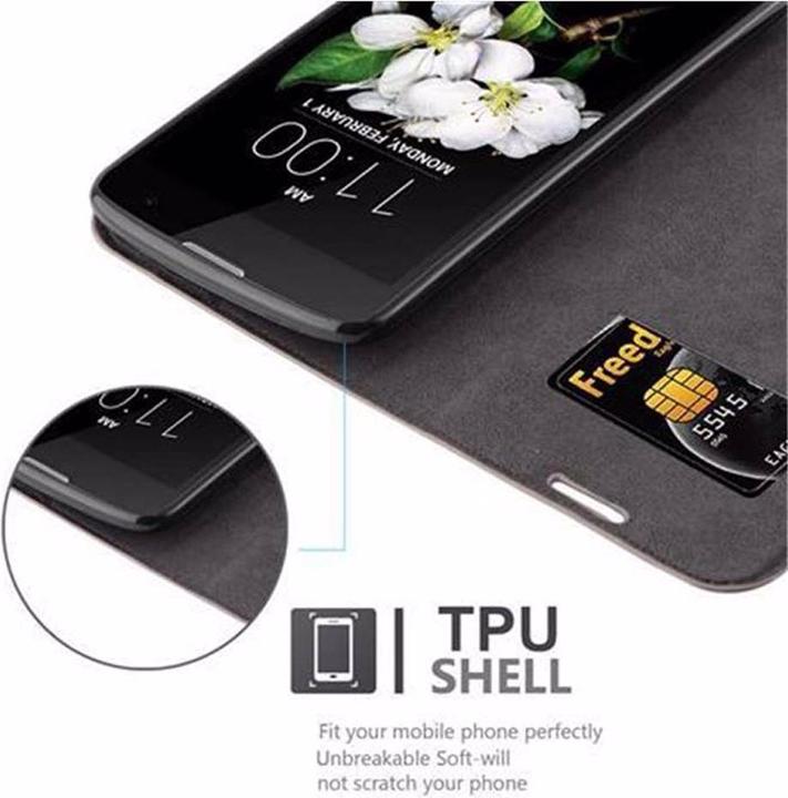 Productafbeelding Cadorabo Boek Onzichtbare Magneethoes (LG K7)