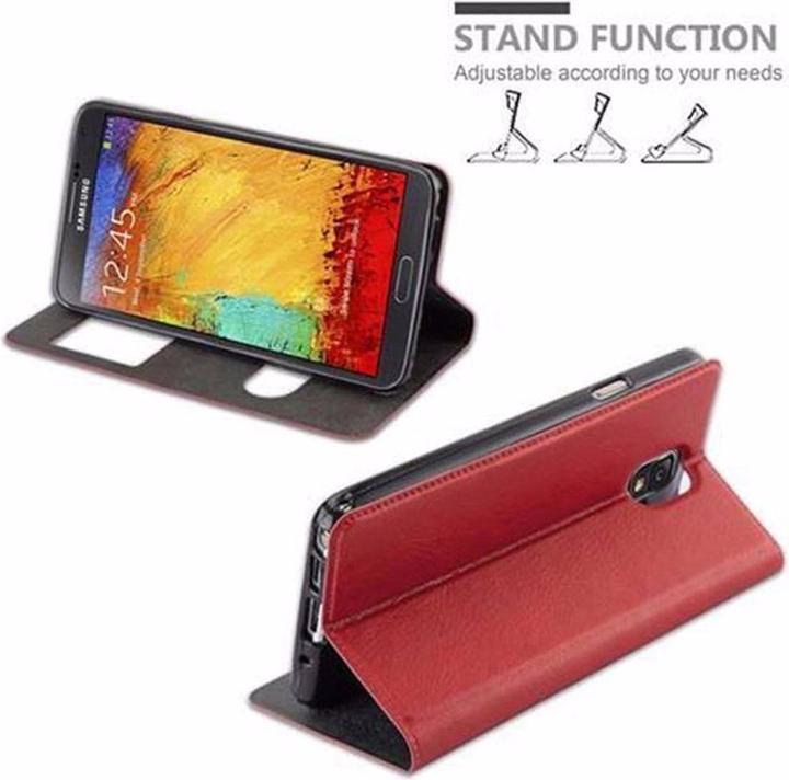 Actual product image Cadorabo Book with View double window cover (Samsung Galaxy Note 3)
