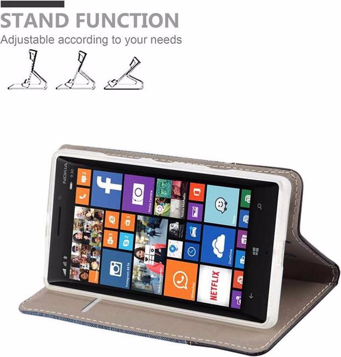 Actual product image Cadorabo Book Jeans Optics Cover (Nokia Lumia 930, Nokia Lumia Icon 929)