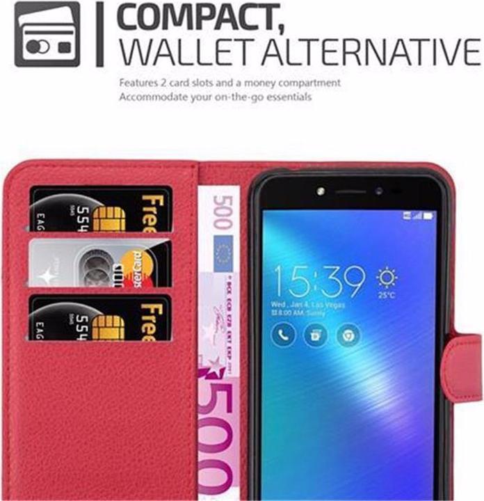 Produktbild Cadorabo Book mit Standfunktion Cover (Asus Zenfone 3 Go, Asus Zenfone Live)
