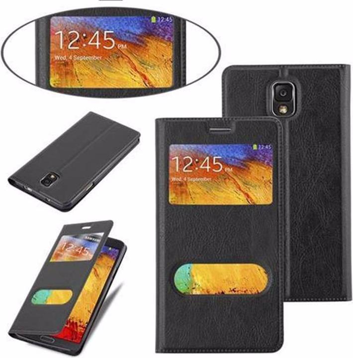 Produktbild Cadorabo Book mit View Doppelfenster Cover (Samsung Galaxy Note 3)