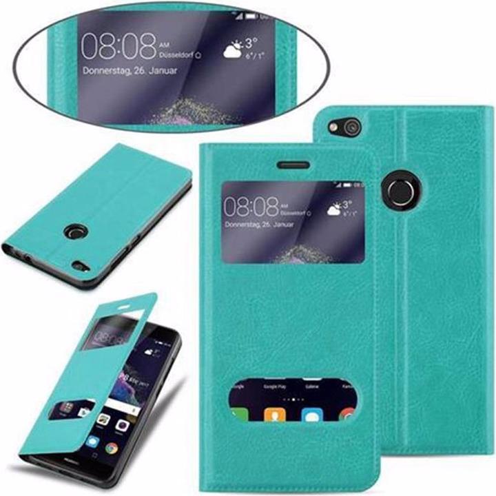 Actual product image Cadorabo Book with View double window cover (Huawei P8 Lite (2017))