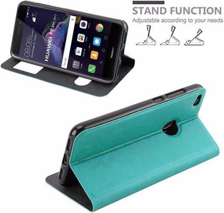 Actual product image Cadorabo Book with View double window cover (Huawei P8 Lite (2017))