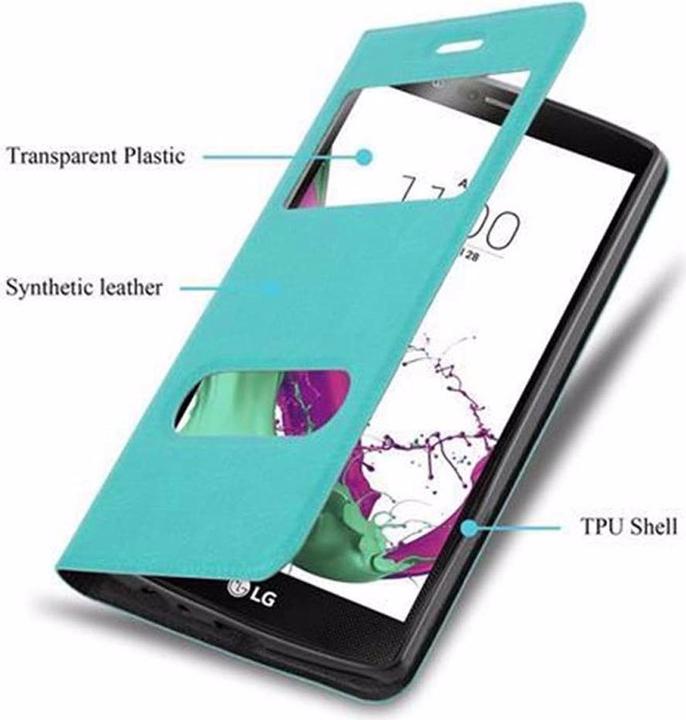Produktbild Cadorabo Book mit View Doppelfenster Cover (Motorola Moto G4 Plus, Motorola Moto G4)