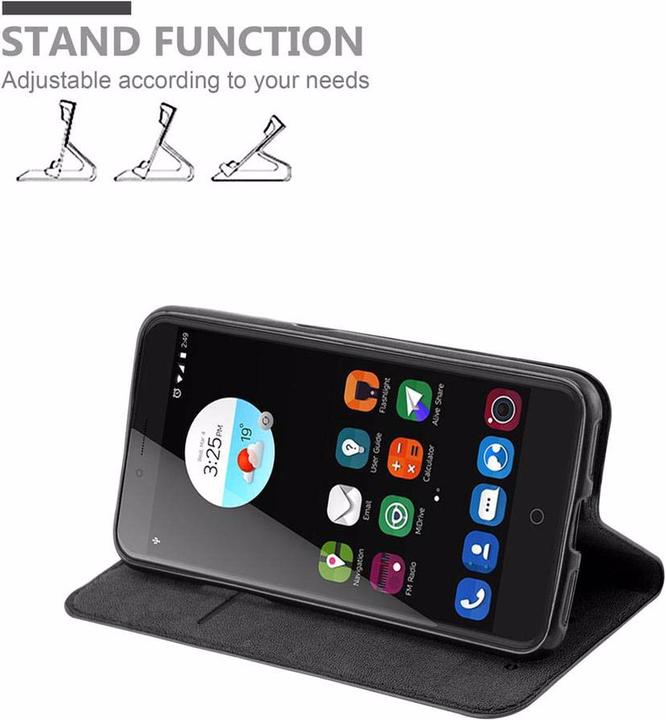 Productafbeelding Cadorabo Boek Onzichtbare Magneethoes (ZTE Blade V7)
