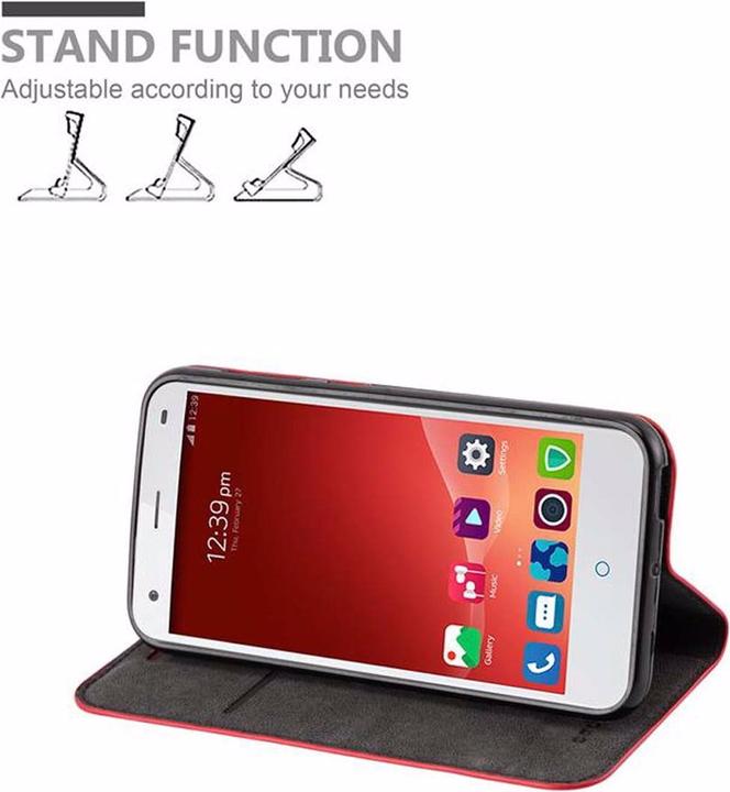 Productafbeelding Cadorabo Boek Onzichtbare Magneethoes (ZTE Blade S6)