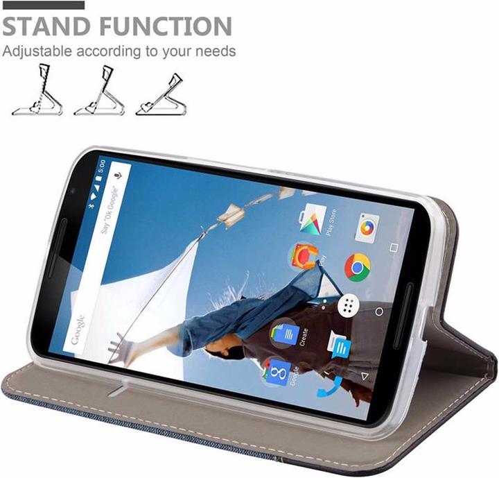 Productafbeelding Cadorabo Boek Jeans Optiek Cover (Google Nexus 6)