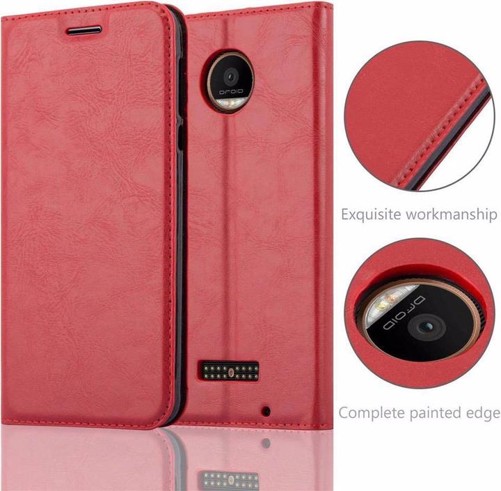 Actual product image Cadorabo Book Invisible Magnet Cover (Motorola Moto Z Force)