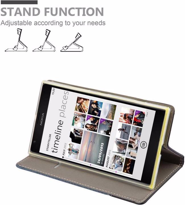Actual product image Cadorabo Book Jeans Optics Cover (Nokia Lumia 1520)