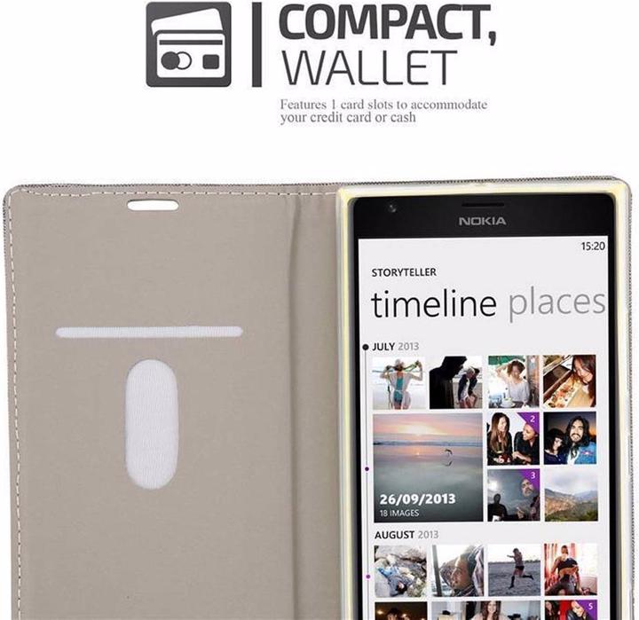 Actual product image Cadorabo Book Jeans Optics Cover (Nokia Lumia 1520)