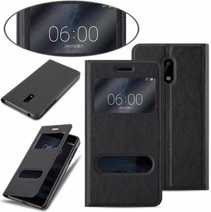 Actual product image Cadorabo Book with View double window cover (Nokia 6)