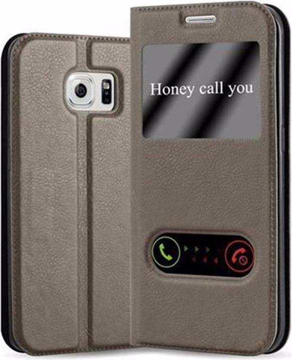 Produktbild Cadorabo Book mit View Doppelfenster Cover (Samsung Galaxy S6 Edge)