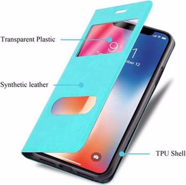 Productafbeelding Cadorabo Boek met Uitzicht Dubbele Raambedekking (Apple iPhone X)