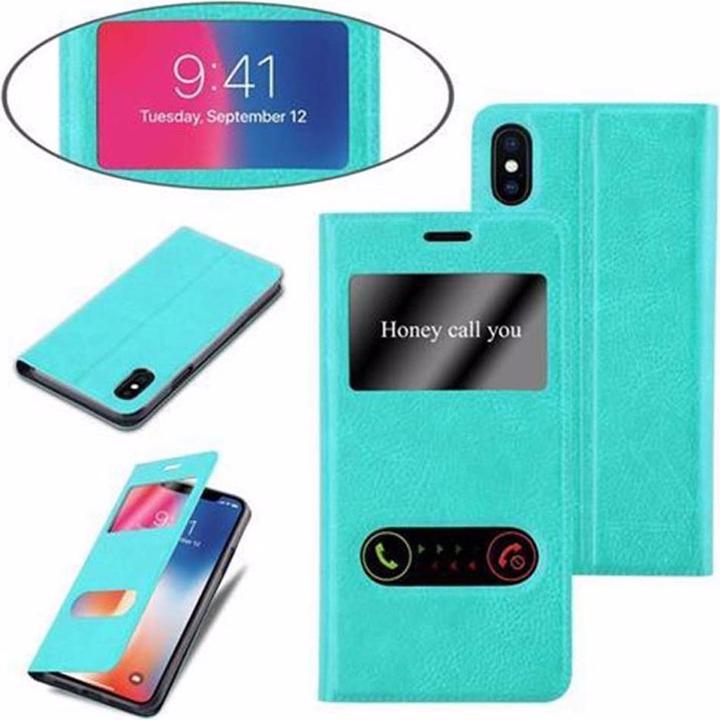 Productafbeelding Cadorabo Boek met Uitzicht Dubbele Raambedekking (Apple iPhone X)