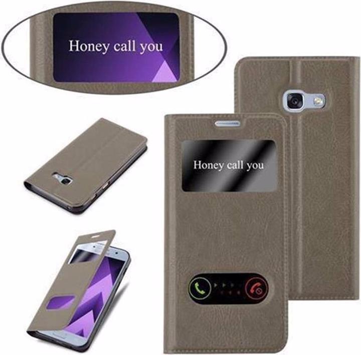 Actual product image Cadorabo Book with View double window cover (Samsung Galaxy A5 (2017))